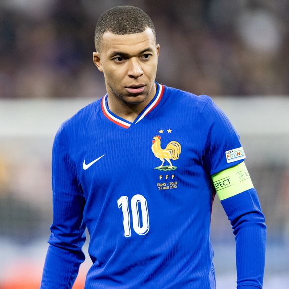 Kylian Mbappé - Quart de finale de la Ligue des Nations de l'UEFA 2025 "France - Croatie (2-0 / tab 5-4)" au Stade de France à Saint-Denis, le 23 mars 2025.
© Cyril Moreau/Bestimage