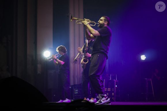 Exclusif - Concert "Toma: Trumpets of Michel Ange" de Ibrahim Maalouf au Grand Rex à Paris le 17 avril 2024.

© Jack Tribeca / Christophe Clovis / Bestimage