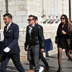 Steevy Boulay, Benjamin Castaldi, Julie Mercy, Alexia Laroche-Joubert - Obsèques de Loana Petrucciani dans la cathédrale Sainte-Réparate à Nice le 10 avril 2026. L'ancienne star de téléréalité a été retrouvée morte dans son appartement niçois par les autorités, le 25 mars dernier.
© Bruno Bebert / Bestimage