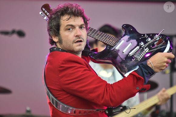 La famille Chedid (Louis, Matthieu, Joseph et Anna Chedid) réunie pour un concert lors de la Fête de l'Humanité 2015 dans le Parc de la Courneuve à Paris, le 13 septembre 2015. © AGENCE / BESTIMAGE