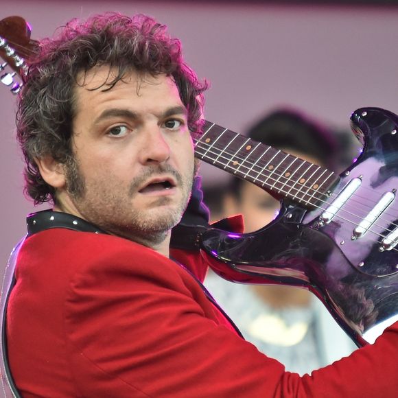 La famille Chedid (Louis, Matthieu, Joseph et Anna Chedid) réunie pour un concert lors de la Fête de l'Humanité 2015 dans le Parc de la Courneuve à Paris, le 13 septembre 2015. © AGENCE / BESTIMAGE