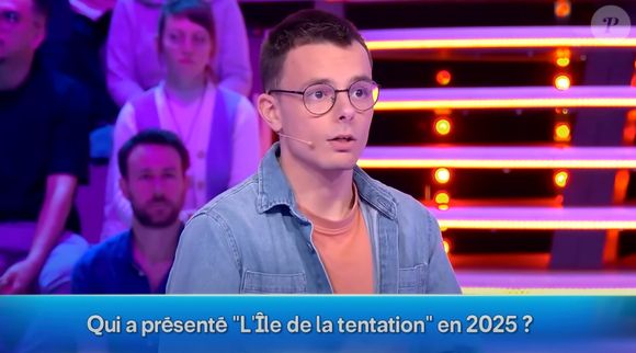 Emilien sur le plateau de "Douze Coups de midi" (TF1)