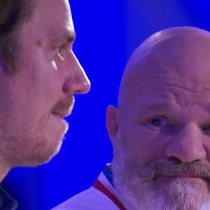 Philippe Etchebest en larmes face à Charles après son élimination de "Top Chef 2025", épisode du 4 juin, sur M6