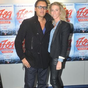 Dany Brillant et sa femme Nathalie - Personnalités lors de la représentation de la nouvelle version en live "1789 les amants de la Bastille", le spectacle musical de Dove Attia et Albert Cohen qui fait son retour au Palais des Sports a Paris, le 7 Novembre 2013. Crédit : VEEREN / BESTIMAGE