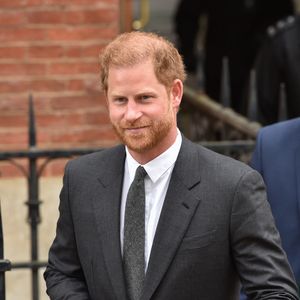 Le prince Harry, duc de Sussex, à la sortie du procès contre l'éditeur du journal "Daily Mail" à Londres, Royaume Uni, le 30 mars 2023. © Thomas Krych/Zuma Press/Bestimage