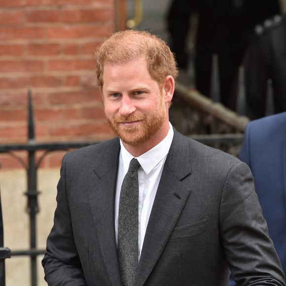 Le prince Harry, duc de Sussex, à la sortie du procès contre l'éditeur du journal "Daily Mail" à Londres, Royaume Uni, le 30 mars 2023. © Thomas Krych/Zuma Press/Bestimage