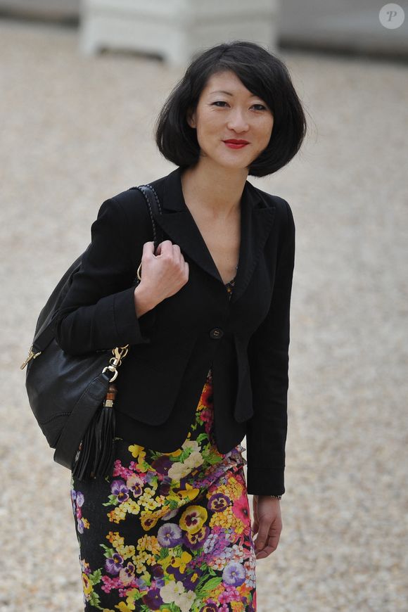 Fleur Pellerin dans la cours de l'Elysée, le 17 mai 2012 May 17 © Photo by Christophe Guibbaud/ABACAPRESS.COM