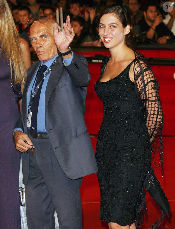 Archives - Pasquale Squitieri et sa fille Claudia sur le tapis rouge du Festival International du Film de Rome. Le 22 octobre 2010. © Agence / Bestimage
