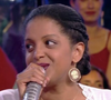 Cynthia, ancienne maestro de "N'oubliez pas les paroles" sur France 2.