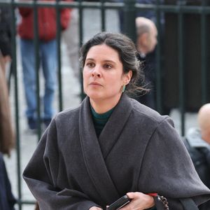 Apolline de Malherbe - Arrivées à la cérémonie religieuse en hommage à Rolland Courbis en l’église de la Madeleine à Paris, France, le 14 janvier 2026. © Jacovides-Moreau/Bestimage