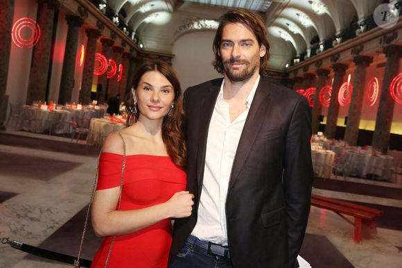Camille Lacourt et son épouse Alice Detollenaere lors du Chinese Business Club Lunch au Pavillon Cambon à Paris le 09 mars 2020. Photo by Jerome Domine/ABACAPRESS.COM