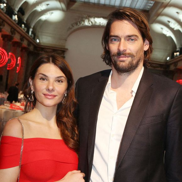 Camille Lacourt et son épouse Alice Detollenaere lors du Chinese Business Club Lunch au Pavillon Cambon à Paris le 09 mars 2020. Photo by Jerome Domine/ABACAPRESS.COM