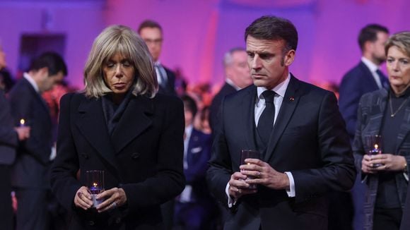 Brigitte Macron le visage très sombre au bras de son mari Emmanuel, non loin de Letizia d'Espagne et Charles III