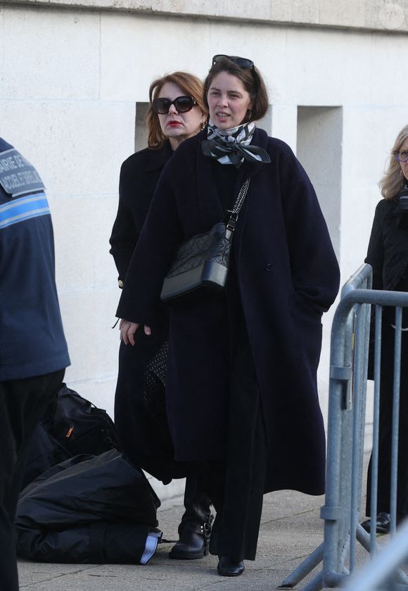 Ariane Seguillon aux funérailles de l'actrice belge Emilie Dequenne au crématorium du cimetière du Père Lachaise à Paris, France, le 26 mars 2025. Photo par Jerome Domine/ABACAPRESS.COM
