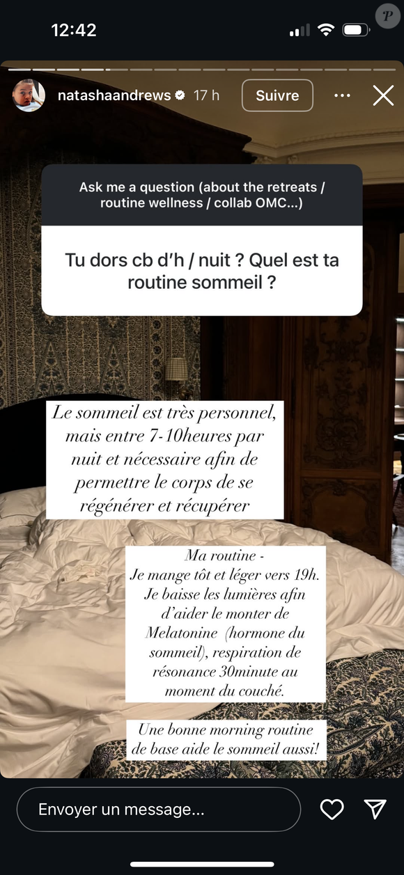 Natasha Andrews : la compagne de Pierre Niney partage ses routines bien être