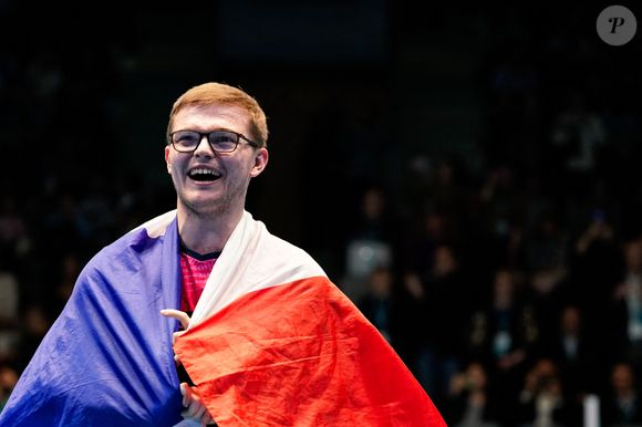 Tennis de table - Alexis Lebrun remporte le Top 16 européen face au triple tenant du titre Darko Jorgic à Montreux en Suisse le 23 février 2025.