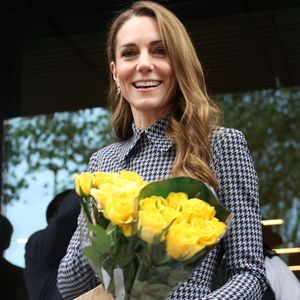 Catherine (Kate) Middleton, princesse de Galles, en visite à l'association Anna Freud à Londres, le 27 novembre 2025.