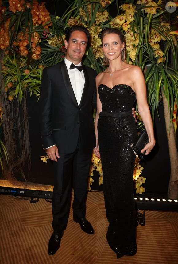 Exclusif - Prix Spécial - No Web - Sylvie Tellier et son mari Laurent Schenten - Dîner de gala organisé par la Fondation "Children of Africa" à l'initiative de Madame D.Ouattara, Première Dame de Côte d'Ivoire et Présidente fondatrice de "Children of Africa" au Sofitel Ivoire à Abidjan. Le 1er Mars 2024
© Dominique Jacovides / Bestimage