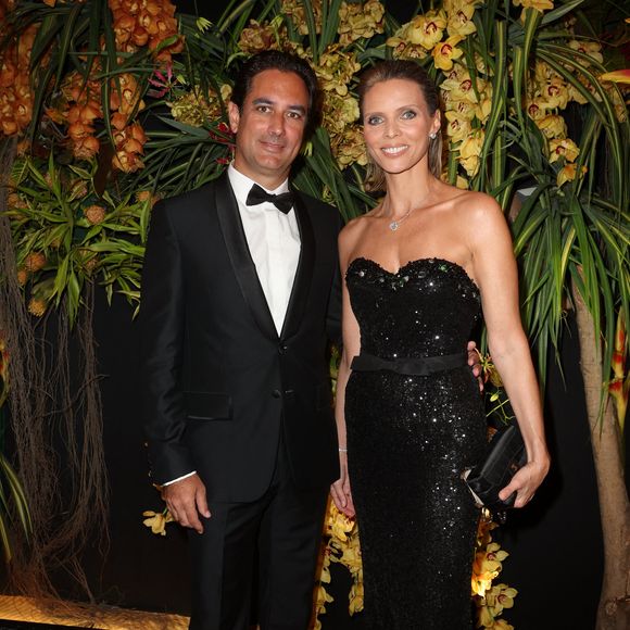 Exclusif - Prix Spécial - No Web - Sylvie Tellier et son mari Laurent Schenten - Dîner de gala organisé par la Fondation "Children of Africa" à l'initiative de Madame D.Ouattara, Première Dame de Côte d'Ivoire et Présidente fondatrice de "Children of Africa" au Sofitel Ivoire à Abidjan. Le 1er Mars 2024
© Dominique Jacovides / Bestimage