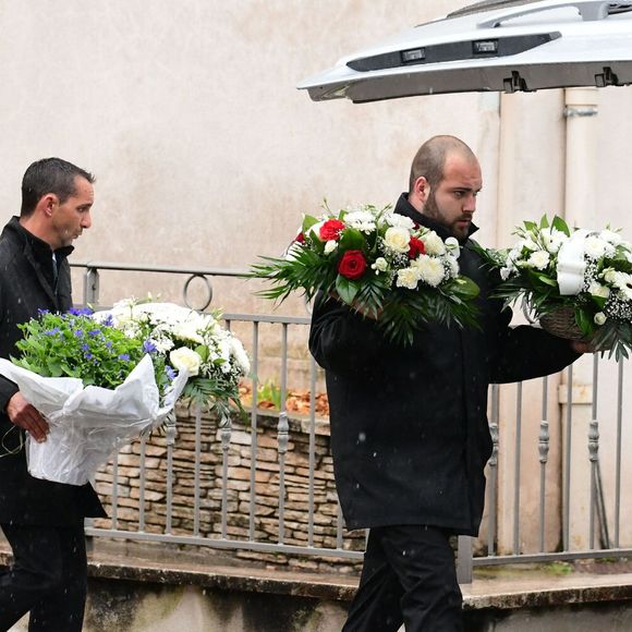 Exclusif - Obsèques d'Alain Morini-Bosc dans l'église Saint-Pierre dans la commune d'Abrets en Dauphiné, France, le 14 mars 2025. Romain Doucelin/Bestimage