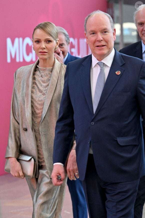 Le prince Albert II de Monaco et la princesse Charlene de Monaco lors de la cérémonie des remises des Etoiles Michelin 2026 au Grimaldi Forum à Monaco le 16 mars 2026.

© Bruno Bebert/Bestimage