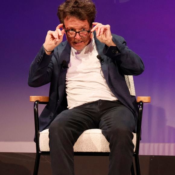 Michael J. Fox participe au salon "Bits & Pretzels HealthTech 2023" à Munich, le 20 juin 2023. Action Press / Bestimage