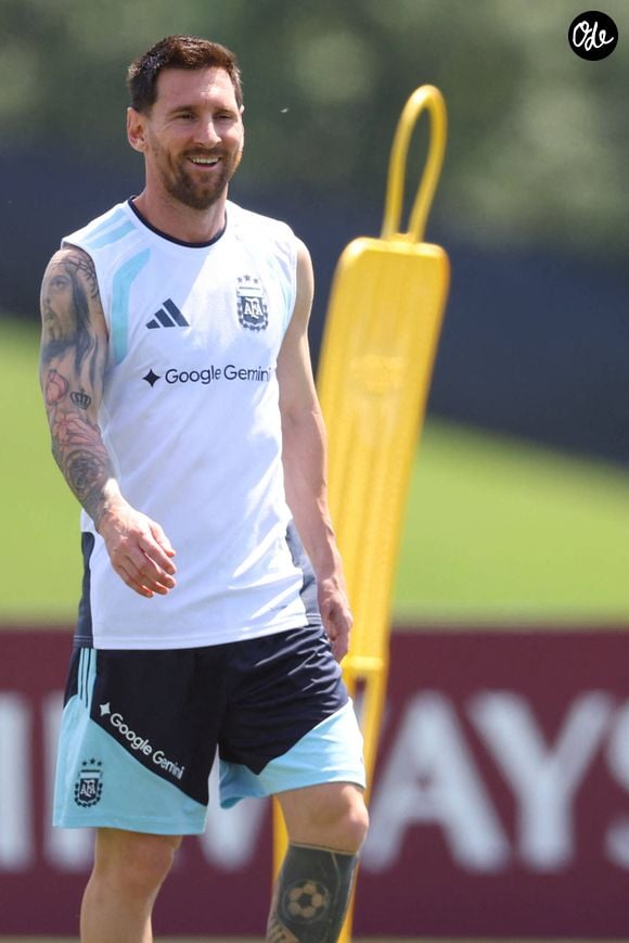 Lionel Messi en séance d'entrainement pour la Coupe du monde 2026, Kansas City, le 19 juin 2026. Crédit Imago/PsnewZ/Bestimage