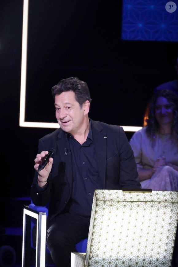 Laurent Gerra, lors de l'enregistrement de l'émission "La Boîte à secrets", présentée par F.Bollaert et diffusée le 10 octobre 2025 sur France 3, dans les studios du Lendit à Saint-Denis, Seine Saint-Denis, France, le 22 septembre 2025. © Jack Tribeca/Bestimage