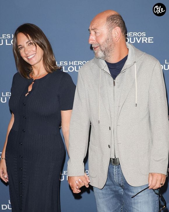 Kad Merad et sa femme Julia Vignali - Avant-première du film "Les héros du louvre" au cinema L'Arlequin à Paris le 1er septembre 2026. © Coadic Guirec/Bestimage