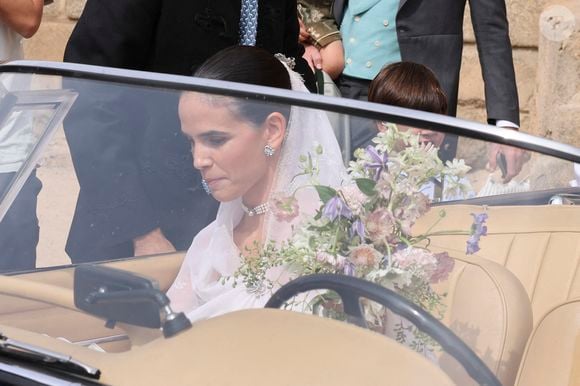 Lucia Entrecanales lors du mariage de Lucia Entrecanales et Laszlo Bene à Tolède, Espagne, le samedi 27 septembre 2025. Photo par GTres/ABACAPRESS.COM