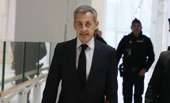 Nicolas Sarkozy - Arrivées au procès du financement libyen de Sarkozy le 6 février 2025.

© Christophe Clovis / Bestimage
