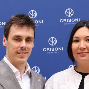 Exclusif - Louis Ducret et sa femme Marie - Crisoni inaugure une nouvelle boutique pour les femmes rue Princesse Caroline en présence de ses ambassadeurs Louis et Marie Ducruet le 6 juin 2024. © Claudia Albuquerque/Bestimage