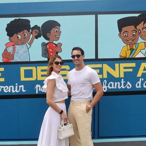 Exclusif - Iris Mittenaere et son ex-compagnon Diego El Glaoui - Madame D.Ouattara, Première Dame de la Côte d'Ivoire, accompagnée de Madame D.Tshisekedi, Première Dame du Congo, a inauguré la Case des Enfants, reconstruite suite aux fonds récoltés lors du Gala 2022 de la Fondation "Children of Africa", à Abidjan. Le 1er mars 2024
Dominique Jacovides / Bestimage