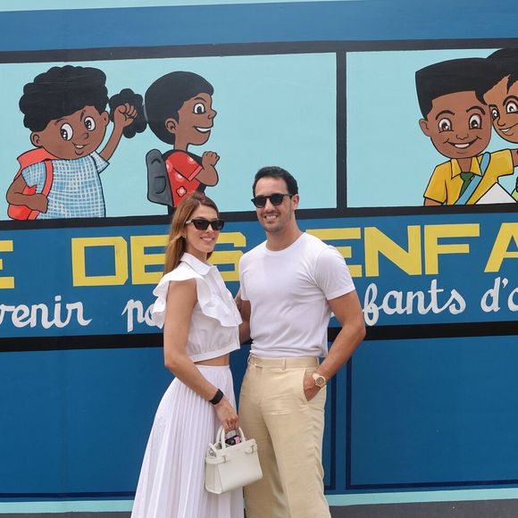 Exclusif - Iris Mittenaere et son ex-compagnon Diego El Glaoui - Madame D.Ouattara, Première Dame de la Côte d'Ivoire, accompagnée de Madame D.Tshisekedi, Première Dame du Congo, a inauguré la Case des Enfants, reconstruite suite aux fonds récoltés lors du Gala 2022 de la Fondation "Children of Africa", à Abidjan. Le 1er mars 2024
Dominique Jacovides / Bestimage