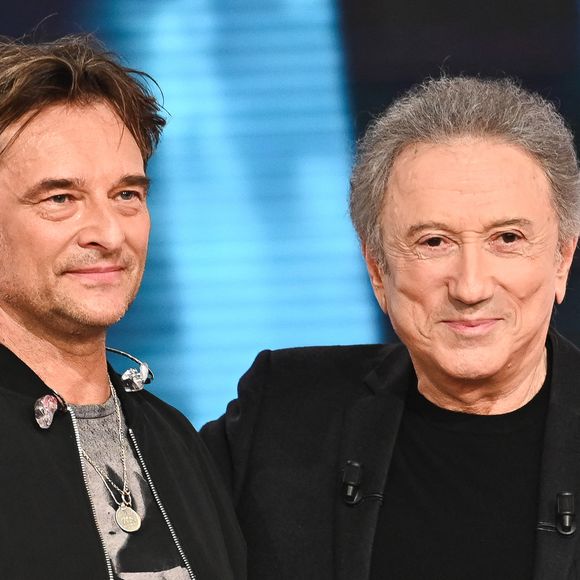 Exclusif - David Hallyday et Michel Drucker - Enregistrement de l'émission "Vivement Dimanche", présentée par M.Drucker et diffusée le 27 octobre sur France 3
© Guillaume Gaffiot / Bestimage