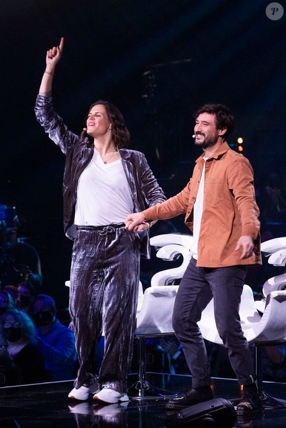Exclusif - Laure Manaudou et Jérémy Frérot - Enregistrement de l'émission "La Chanson secrète 11" à Paris, diffusée le 24 juin sur TF1. Le 18 janvier 2022
© Cyril Moreau / Bestimage