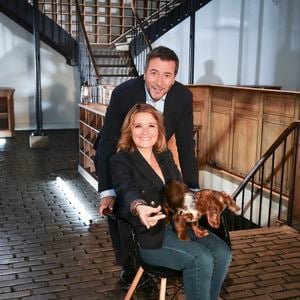 Exclusif - Pascale de La Tour du Pin pendant l’enregistrement d’Animaux Stars, présenté par B.Montiel et diffusé le 6 septembre 2025 sur Animaux TV, à Paris, France le 3 juillet 2025. © Jack Tribeca/Bestimage