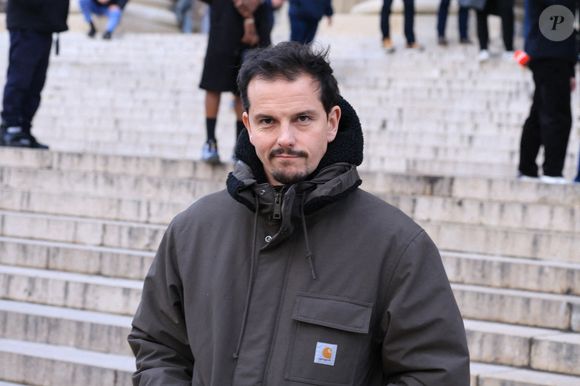 Juan Arbeláez après la cérémonie funéraire de Rolland Courbis à l'église de la Madeleine à Paris, France, le 14 janvier 2026. Rolland Courbis, ancien footballeur français, entraîneur et commentateur médiatique au franc-parler, est décédé à l'âge de 72 ans. Photo par Jerome Domine/ABACAPRESS.COM