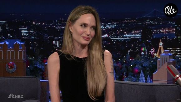 Angelina Jolie sur le The Tonight Show de Jimmy Fallon.

© Bestimage