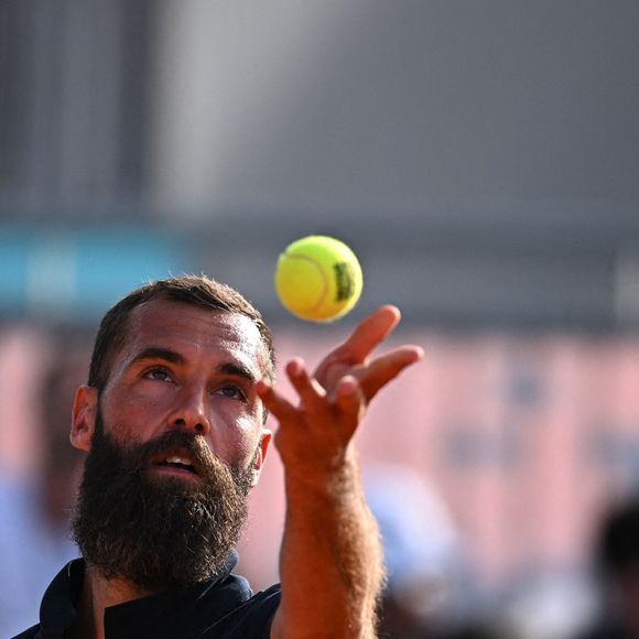 Benoit Paire (FRA) lors de son match du premier tour à l'Open Mutua de Madrid à Madrid, Espagne, 26 avril 2023. Photo par Corinne Dubreuil/ABACAPRESS.COM
