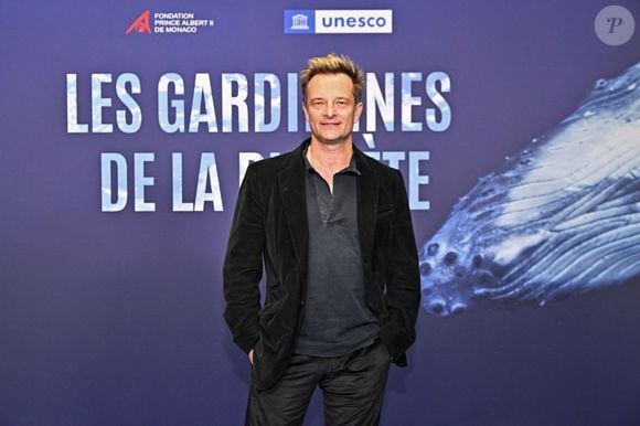 David Hallyday durant l'avant première mondiale au Grimaldi Forum à Monaco, le 9 février 2023, du film "Les gardiennes de la planète". © Bruno Bebert / Bestimage
