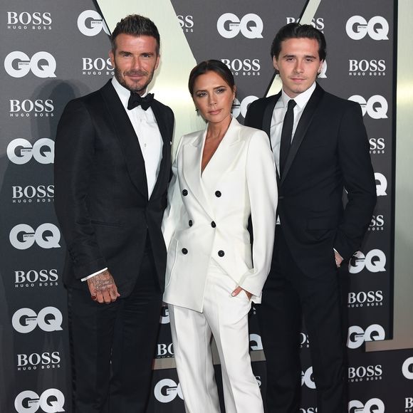 David Beckham, Victoria Beckham, Brooklyn Beckham - Photocall de la soirée "GQ Men of the Year" Awards à Londres le 3 septembre 2019.
Backgrid UK/ Bestimage