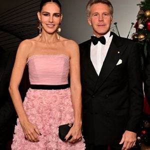 Le prince Emmanuel-Philibert de Savoie (grand maître de l'Ordre des Saints-Maurice-et-Lazare) et sa compagne Adriana Abascal lors du dîner de gala de l'association de l'Ordre des Saints-Maurice-et-Lazare au Yacht Club de Monaco le 26 novembre 2025. © Bruno Bebert / Bestimage