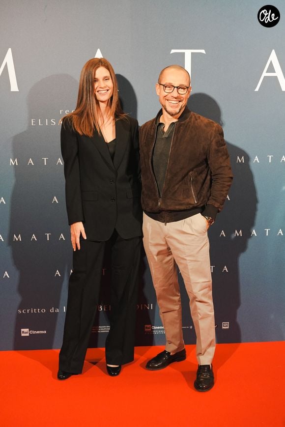 Bianca Vitali et Stefano Accorsi à Milan, le 14 octobre 2025. 

© Lucia Sabatelli / Bestimage