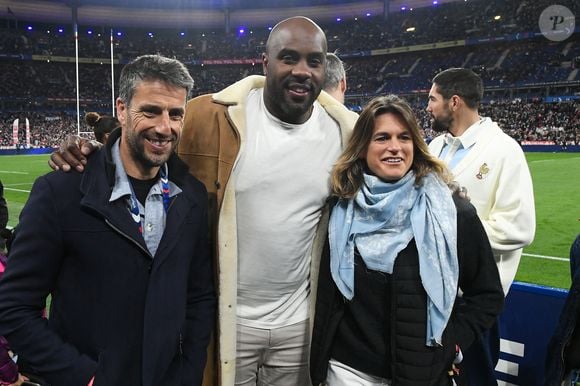 Amélie Mauresmo et Teddy Riner ont retrouvé un autre champion, Tony Estanguet

Tony Estanguet, Teddy Riner, Amélie Mauresmo au match de rugby du Tournoi des Six Nations France contre Angleterre au Stade de France à Saint-Denis le 14 mars 2026

© Lionel Urman / Bestimage
