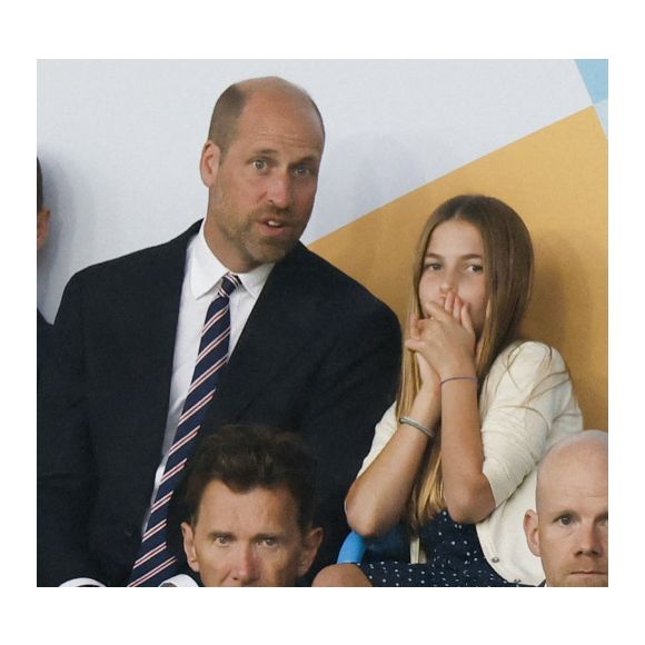 Le prince William, la princesse Charlotte de Galles, la princesse Leonor et l'infante Sofia d'Espagne dans les tribunes de la finale de l'UEFA Women's Euro 2025 "Angleterre - Espagne (1-1, 3-1 tab)" à Bâle Mirrorpix / Bestimage