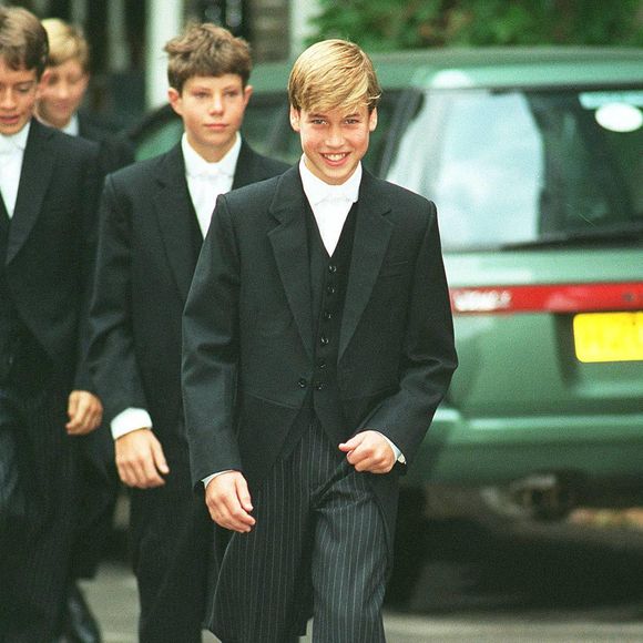 Le Prince William est photographié le 7 septembre 1995 lors de son premier jour à Eton College. Photo par Photoshot/Avalon/ABACAPRESS.COM