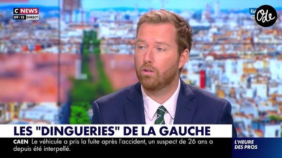 Thomas Bonnet, chroniqueur sur l'antenne de "CNews", a annoncé qu'il allait devenir papa. Capture d'écran CNews