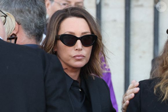Laura Smet - Obsèques de Nathalie Baye en l'église Saint-Sulpice à Paris le 23 avril 2026. © Dominique Jacovides - Coadic Guirec / Bestimage