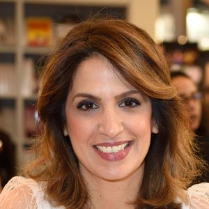 Sonia Mabrouk assistant au Salon Du Livre de Paris 2017 (Paris Book Fair 2017) qui s'est tenu à la Porte de Versailles à Paris, France, le 26 mars 2017. Photo par Alban Wyters/ABACAPRESS.COM